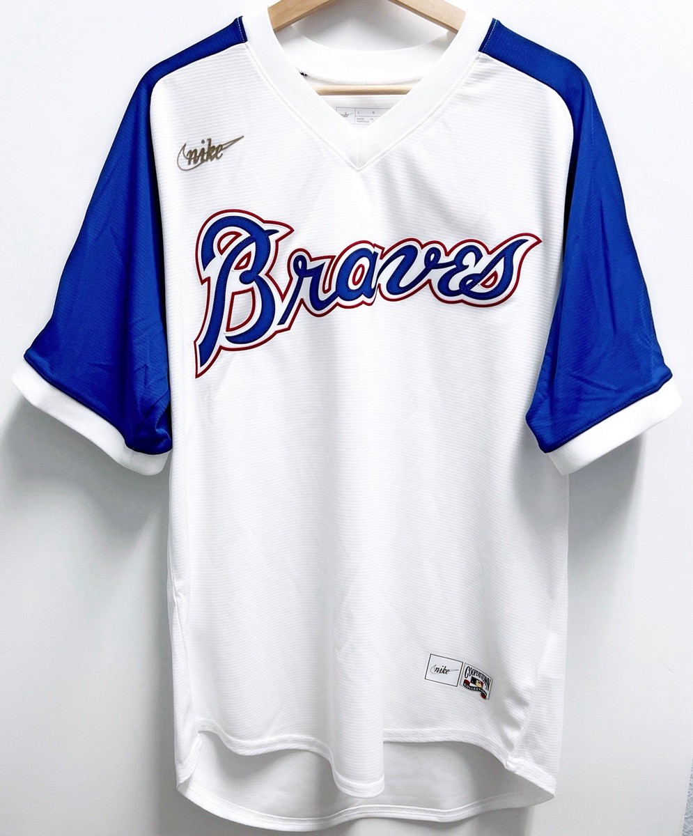 Nike Atlanta Braves Cooperstown Collection Baseball Jersey Mens L