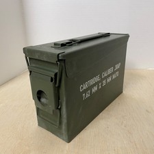 EMPTY 30 Caliber Metal Ammo Can 30 Cal 7.62mm X 35mm NATO CAN ONLY
