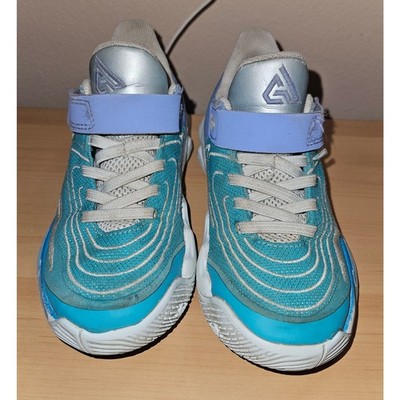 Nike Giannis Immortality 4 PS Basketball Shoes Kids 12C Dusty Cactus/Royal Pulse