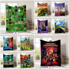 Image of 3D Game Warm Bed Soft Flannel Blanket Bedroom Sofa Bedspread Throw Home Gift