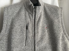 Polo Golf Ralph Lauren Vest Mens Full zip Gray Embroider XXL Preppy Logo Sport