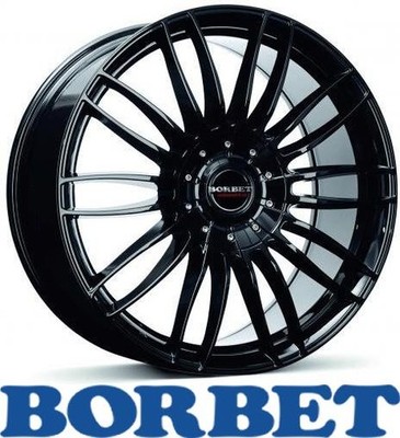 4x Borbet CW3 9,0X20 5/127 ET35 Black Glossy