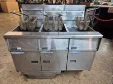 Pitco Commercial Gas Fryer SSH55 Triple Vat 115V Commercial Kitchen Equipment