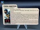 G.I. Joe FIREFLY Cobra Saboteur File Card GI Joe Vintage