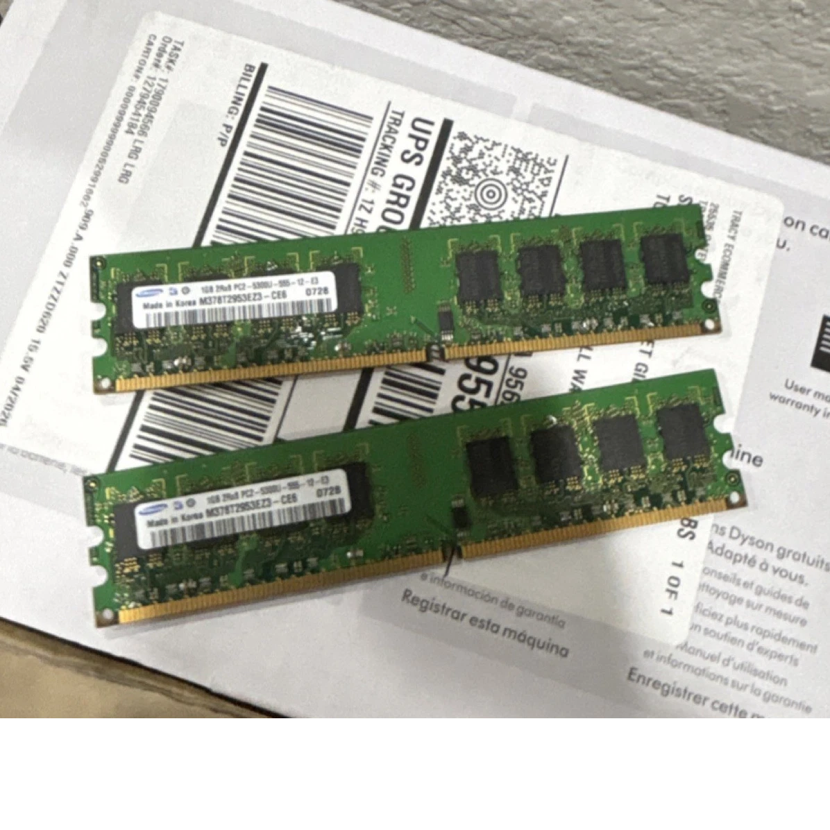 Samsung DDR2 1GB メモリ M395T2953EZ4 4枚 Las mejores ofertas en Samsung 1 GB PC2-5300 DDR2-667 memoria de