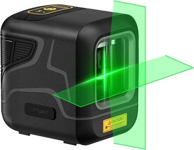 D2 Pocket Green Laser Level 100ft USB-C Self Leveling DIY Hanging