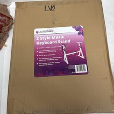 White Z-Style Piano Keyboard Stand Adjustable Heavy-Duty for 54 88 Key Pianos