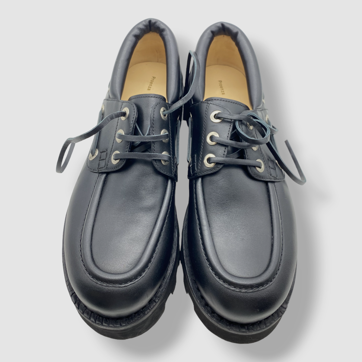 $750 Proenza Schouler Women's Black Moc Leather Loafers Shoes Size