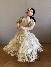 Poupee vintage espagnole Robe Dentelle H26 Cm