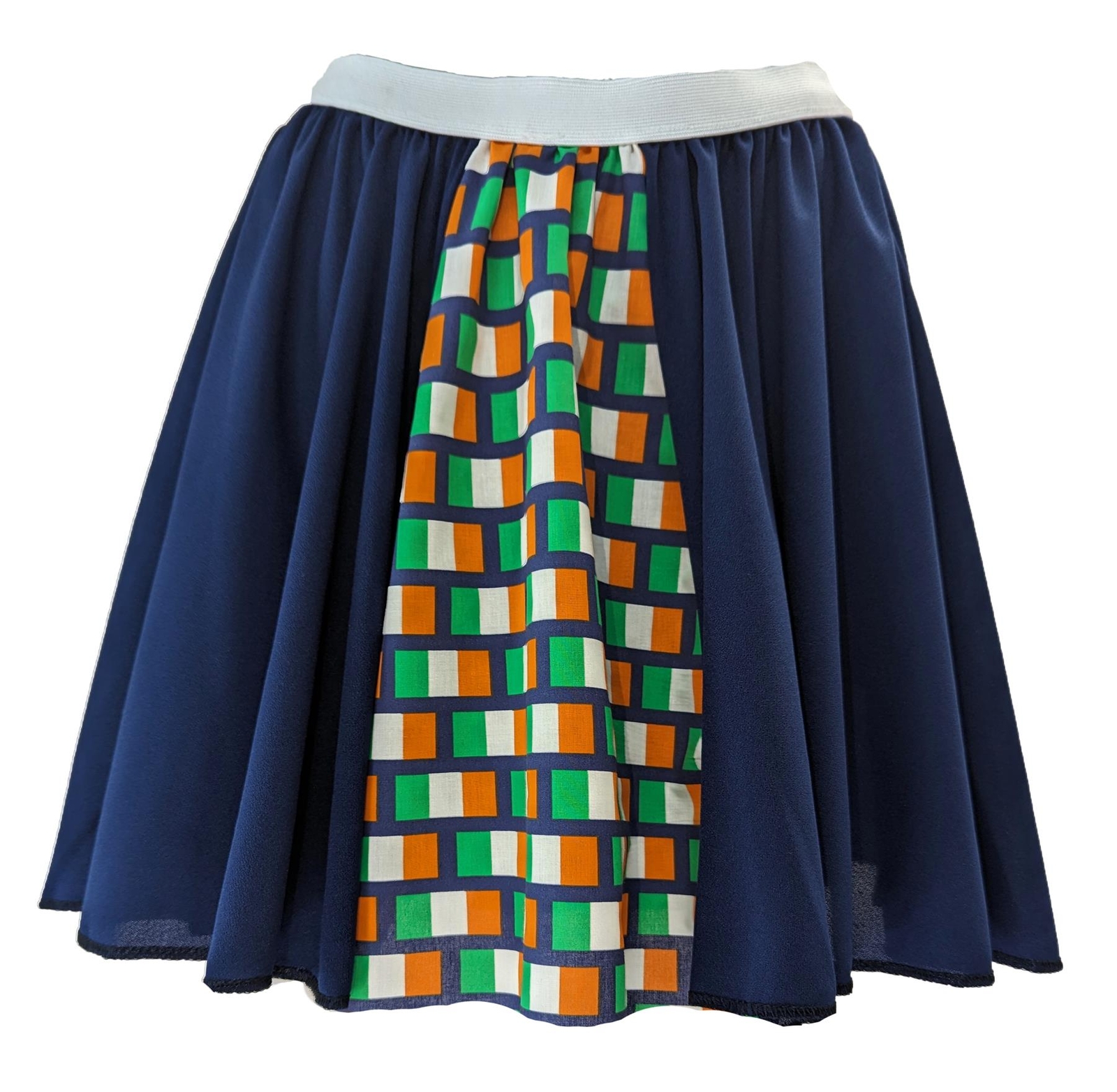 Childs Ireland Tricolour Flag Skirt St Patricks Day World Cup Euros Fancy Dress