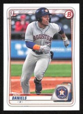 2020 Bowman Draft ZACH DANIELS 1st Year Baseball card HOUSTON ASTROS #133