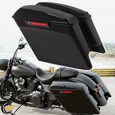 5" Stretched Hard Saddlebags Saddlebag Bag For Harley Road Street Glide 2014-24
