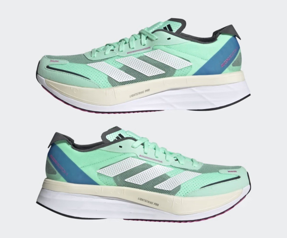 adidas アディゼロボストン11 ミントグリーン　26.5 NEW Adidas Adizero Boston 11 Running Shoes Mint Green Blue