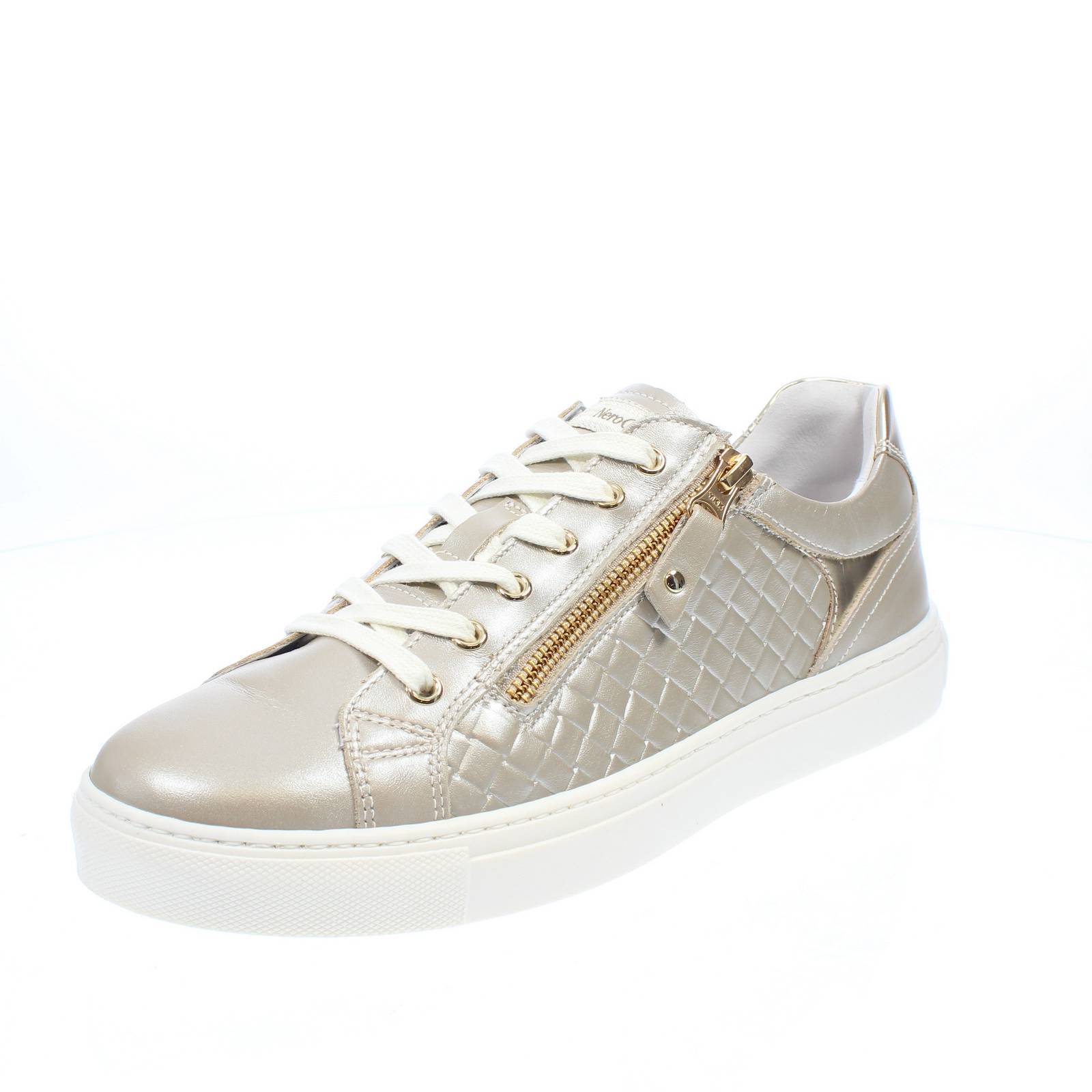 Кроссовки Nerogiardini из ткани Pelle Platino - Taglia 35 [22,3 см] Scarpe Donna