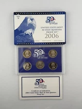 2006 S 50 State Quarters Proof Set - NV - NE - CO- ND - SD    W/Box & COA
