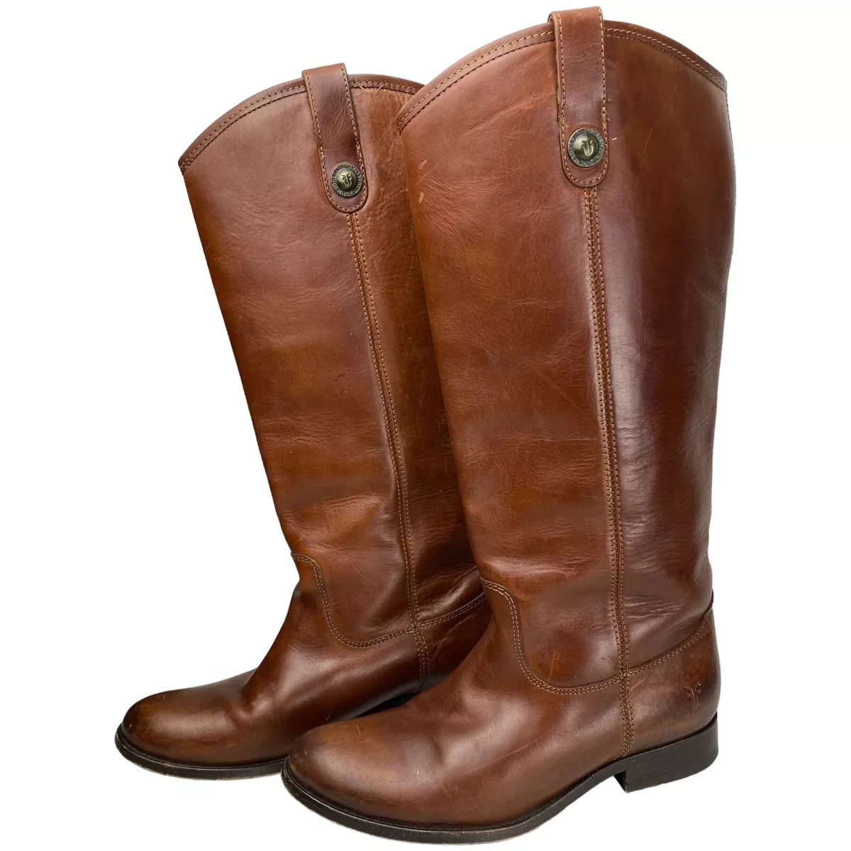 Melissa button 2 cheap wide calf cognac