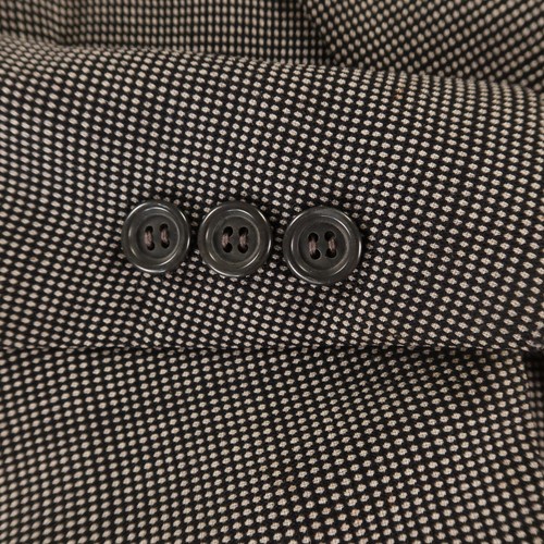Nino Cerruti Jacket M Gray Birdseye Check 100% Wool Blazer Sport Coat 42R - Picture 4 of 16