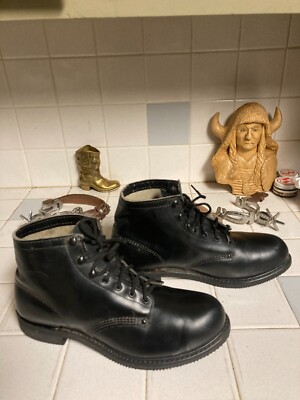 VTG Red Bird Carolina Boots Sz 11.5 Steel Toe Engineer Boots Powerline Carolina 902 engineer/biker boots - Gem main image 4