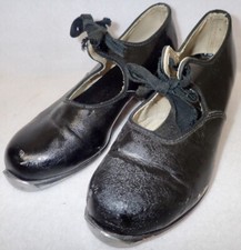 Vintage MONTE CARLO CHILDS black TAP DANCING SHOES