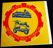 Adesivo pubblicitario Vespa Club Mönchengladbach scooter scooter anni 80