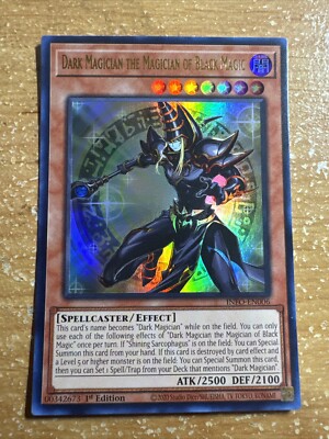 YUGIOH Dark Magician The Magician of Black Magic ULTRA RARE INFO-EN006  1ST ED | eBay