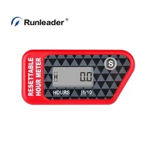 Digital Maintenance Hour Meter gauge Marine Resettable Job Timer Gas Engine