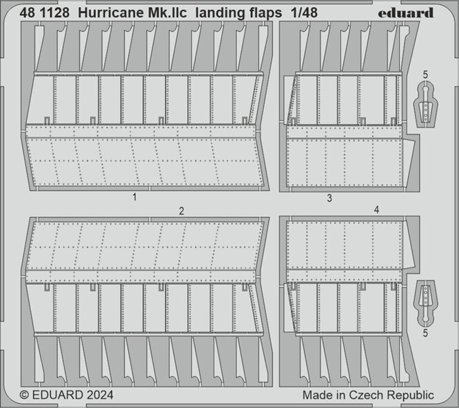 Eduard Accessories 481128 - 1:48 Hurricane Mk.IIc Landing Flaps - New