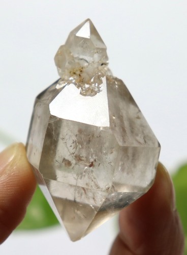 39.5g Rainbow+Top Quality Herkimer Diamond Crystal Quartz Single End Specimen - Picture 16 of 19