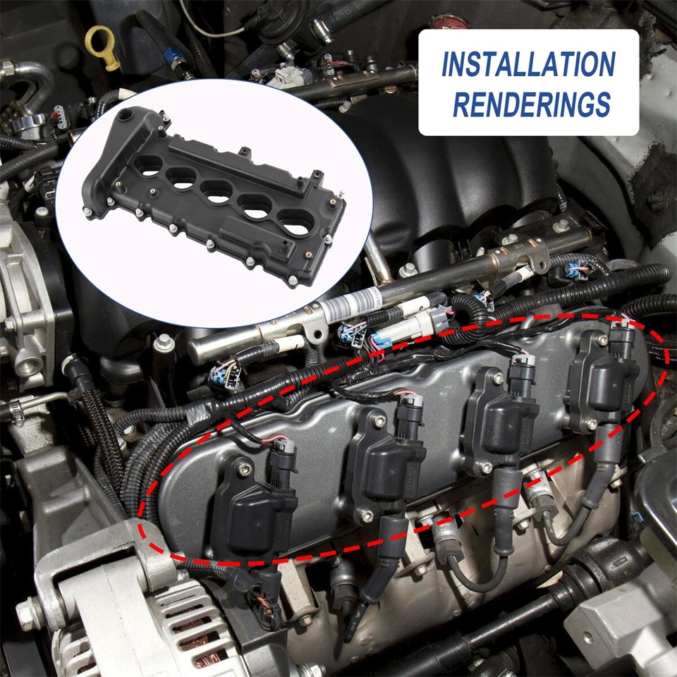 Крышка клапана для 2004-2006 Chevy Colorado GMC Canyon Hummer H3 Isuzu i-350 3,5 л - Изображение 4 из 4