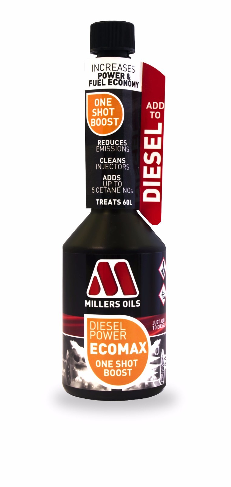 Millers Oils Diesel Power Ecomax One Shot Boost Fuel Treatment 250ml 6206-250ML