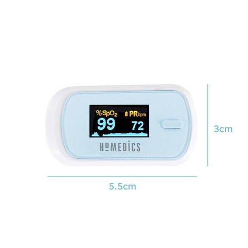 HoMedics Fingertip Pulse Oximeter - Oxygen saturation meter, Easy Read & Use - Picture 6 of 8