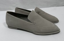 Antonio Melani Shoes Loafers Ballet Flats Leather 6 1/2 M Slip On Boat Gray