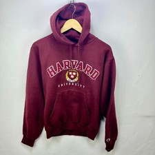 Vintage Harvard University Champion Hoodie Y2K Small