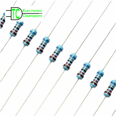 1/4W 0,25W Widerstände Metallfolie 1% 187 Werte vorhanden 0 Ohm bis 22M Ohm 20 Stück