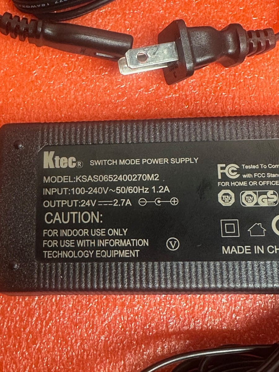 Genuine Ktec Switch Mode Power Supply Model KSAS0652400270M2 24v