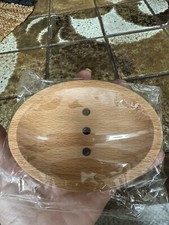 Solid Wood Soap Dish Bathroom Kitchen Decor, NEW