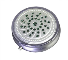 Emerald Gems Small Daily Medication Pill Box Organizer Case for Pocket Purse