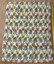 Land Of Nod Reversible Baby Bedding Quilt Zoo Animal Blanket 41x33