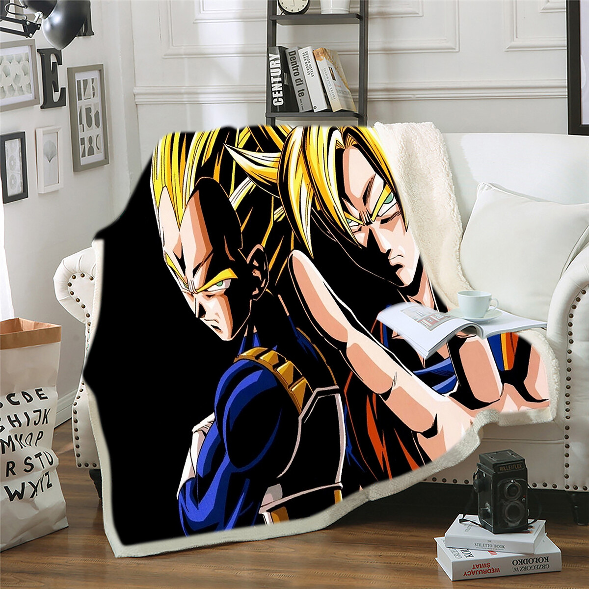 Dragonball Z 3D Print Blanket Throw Bed Soft Warm Fleece Single
