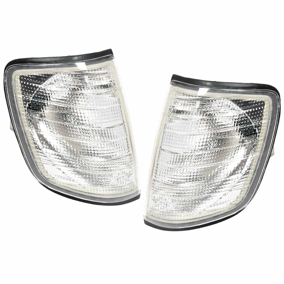 1 Pair Front Corner Light Lamp For Mercedes-Benz W124 E320 E420 E500 1994-1996 - Imagem 2 de 4
