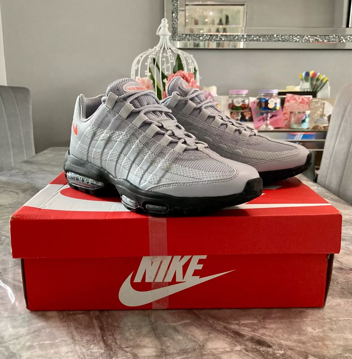 Nike air max 9 wolf grey shop black red