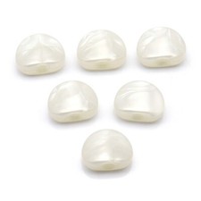 6Pcs White Semicircle Guitar Tuning Pegs Buttons Plastic Machine Heads Buttons