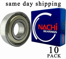  Qty.10 NACHI 6203ZZECM 6203ZZ 17X40X12MM Double Metal Bearings 6203-2Z