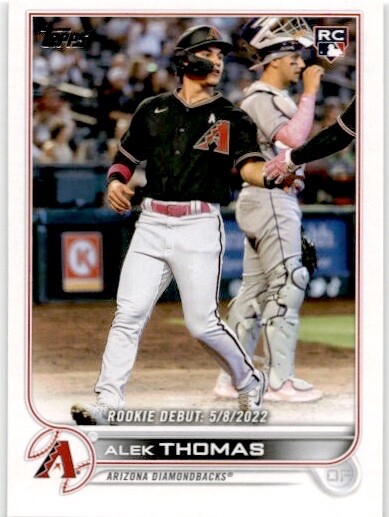 2022 Topps Update Alek Thomas Rookie Debut Arizona Diamondbacks #US282