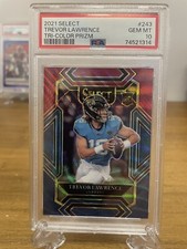2021 Select Trevor Lawrence Club Level 243 Tri Color /149 PSA 10 