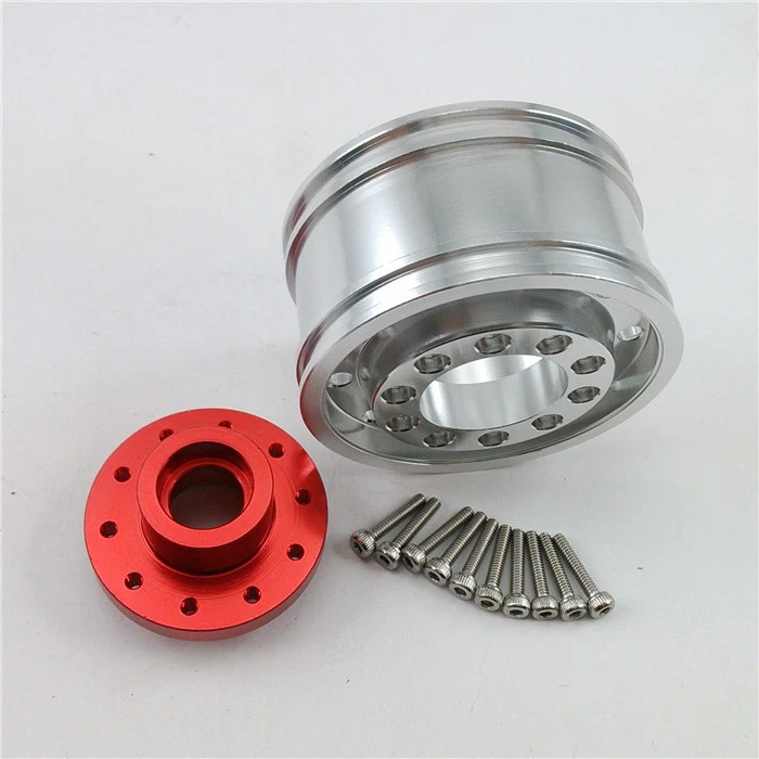 TOUCANRC Metall Vorderradnabe Upgrade groß ein Paar für 1/14 RC For TAMIYA LKW - Bild 3 von 3