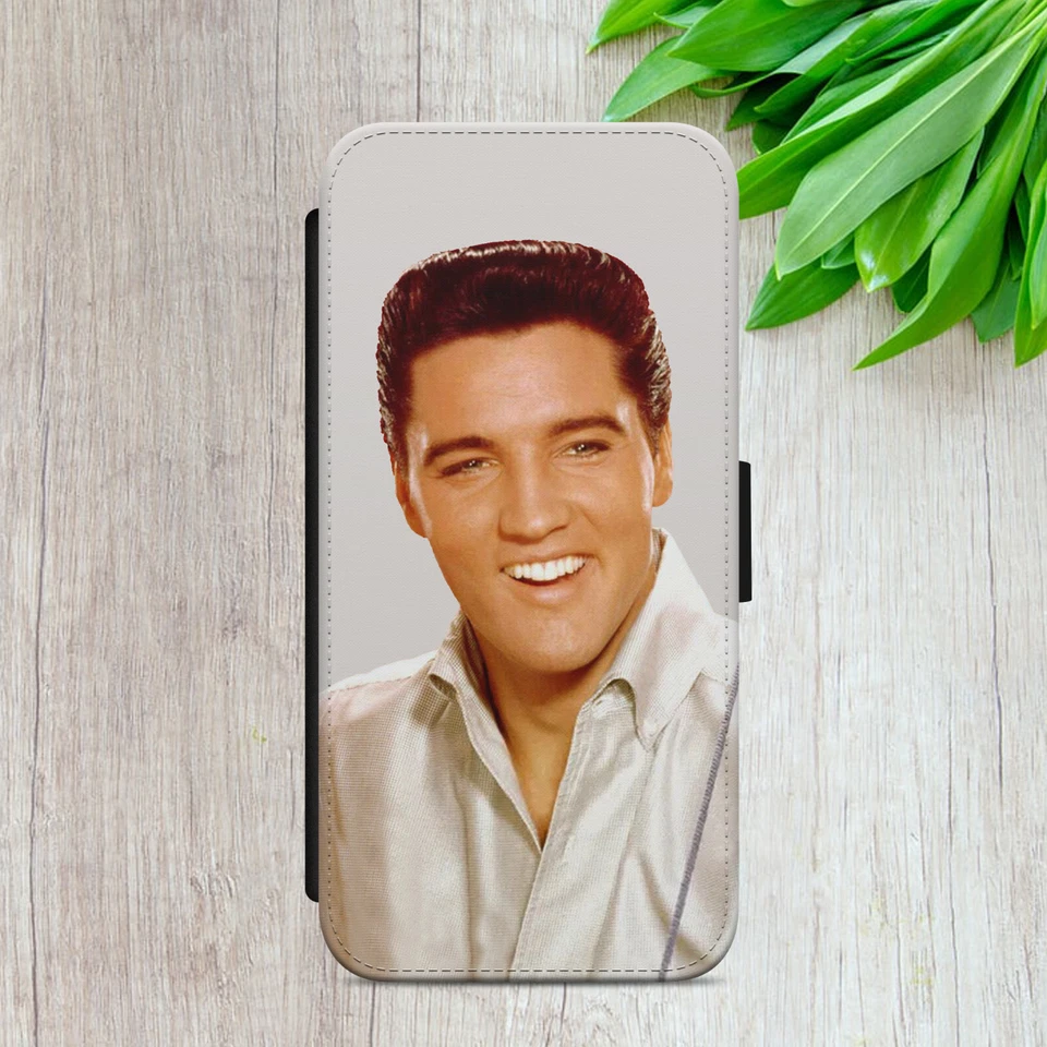 ELVIS PRESLEY FLIP CASE FOR IPHONE SAMSUNG GOOGLE ROCK GIFT WALLET PHONE COVER - Image 2 of 4