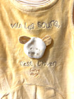 NWT Sucre D’Orge France Yellow Newborn Baby Mouse Top + Overalls Velour French — photo 9