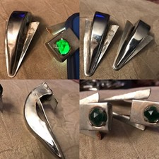 Jeweled 1930s Rare Headlight Beam Indicators Headlamp Topper Vintage Accessory