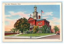 City Hall Willimantic CT Early Linen Street View